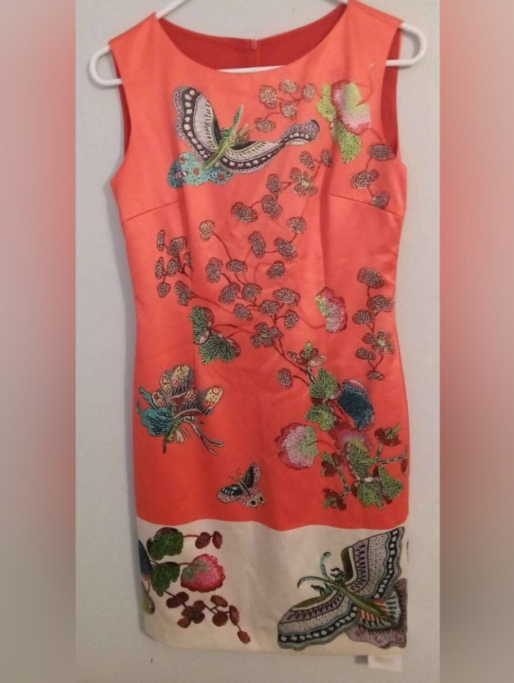 Red Patterned Mini Dress Size Small